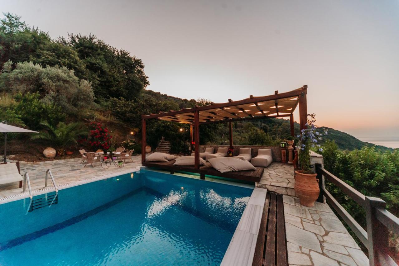 Elysian Luxury Villa Pelion Tsagarada Esterno foto