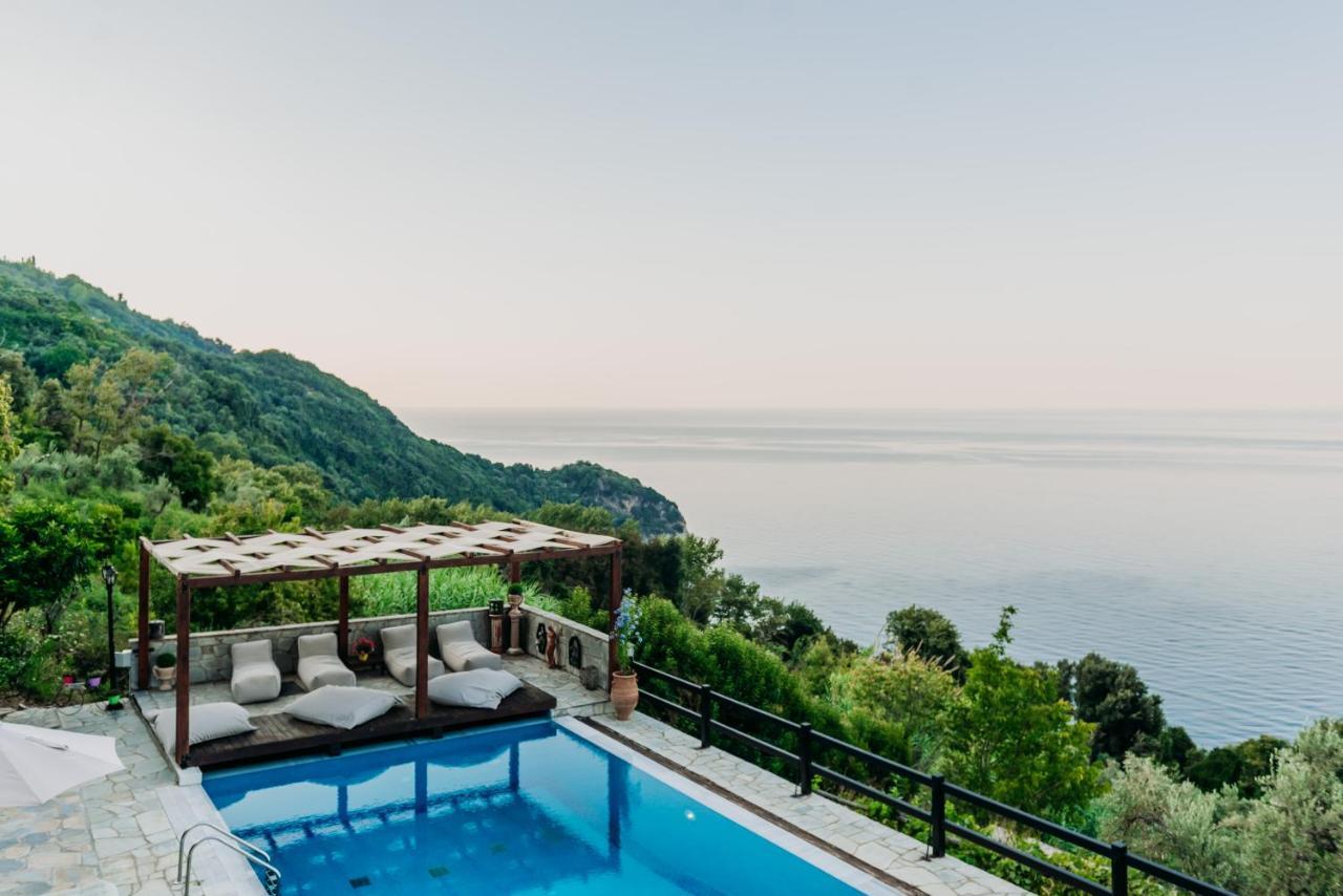 Elysian Luxury Villa Pelion Tsagarada Esterno foto